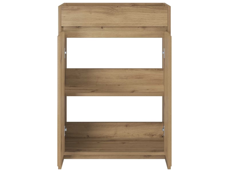  Meuble sous lavabo de salle de bain, commode chêne artisanal shl5290  - Conforama D