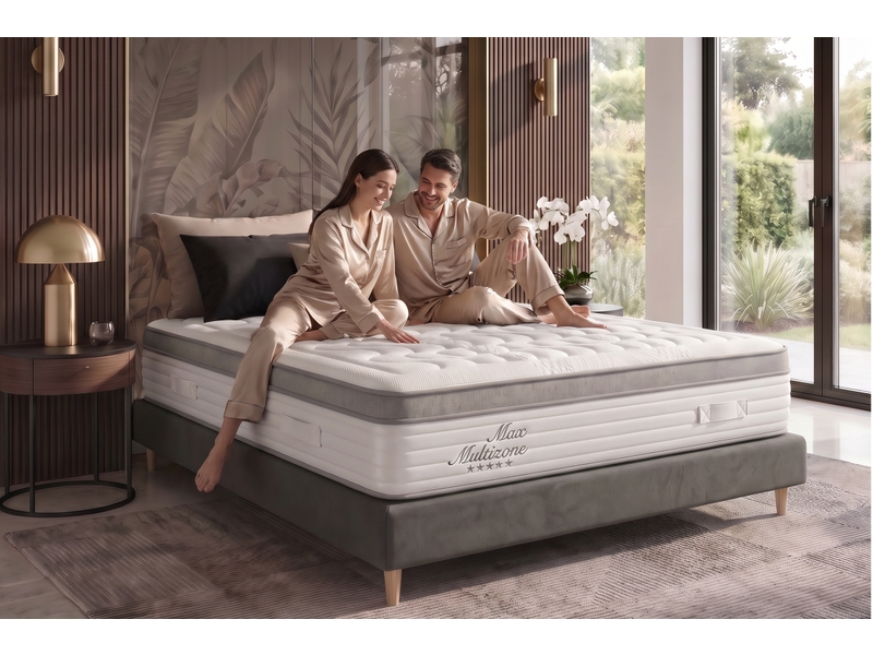  Matelas viscosoft grand max multizone - 135x190 cm - fermeté medium- moonia  - Conforama C