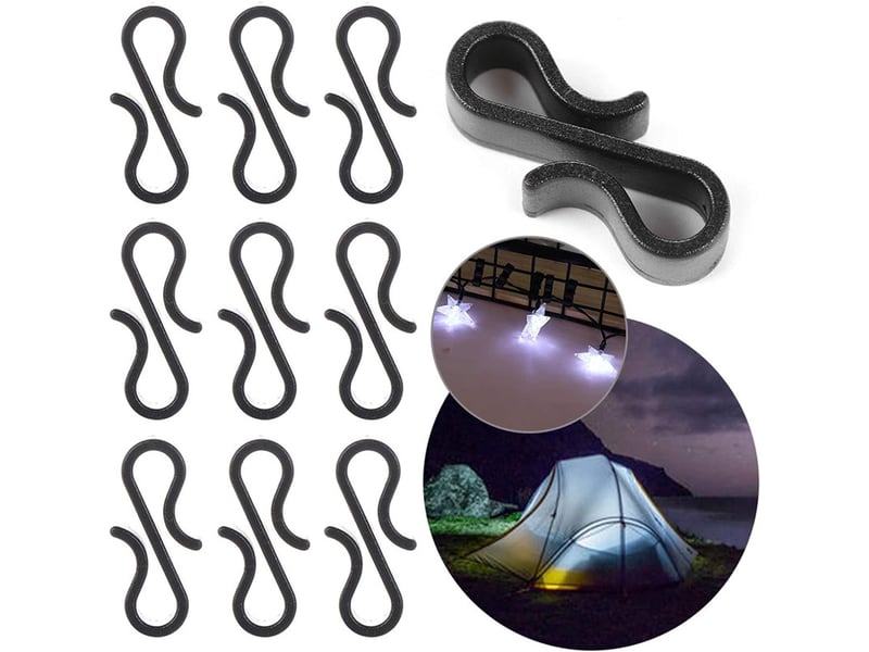  120 crochets pour guirlandes extérieures, réutilisables, pour suspendre des guirlandes lumineuses de noël, noir YSK0004157LY - Conforama A