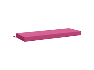Coussin de banc, coussin d'assise, coussin de canapé soest 100 % polyester rose 120 x 40 x 8 cm cf53458
