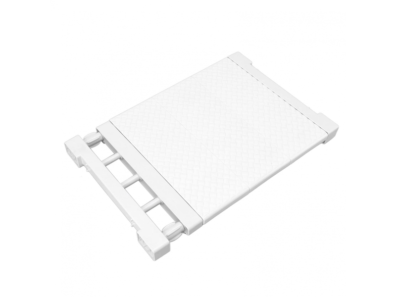  Étagère de placard à tension réglable, largeur 24 cm, support de rangement pour garde-robe (nestnicheg4oy80ag53-12)  - Conforama E