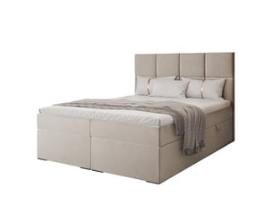 Lit coffre 160x200 cm IDOHOME  MAGNUS coloris blanc