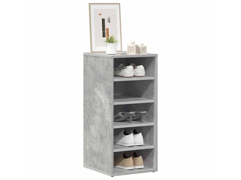  Meuble à chaussures, armoire à chaussures 31,5x35x70 cm gris béton shl6422  - Conforama C
