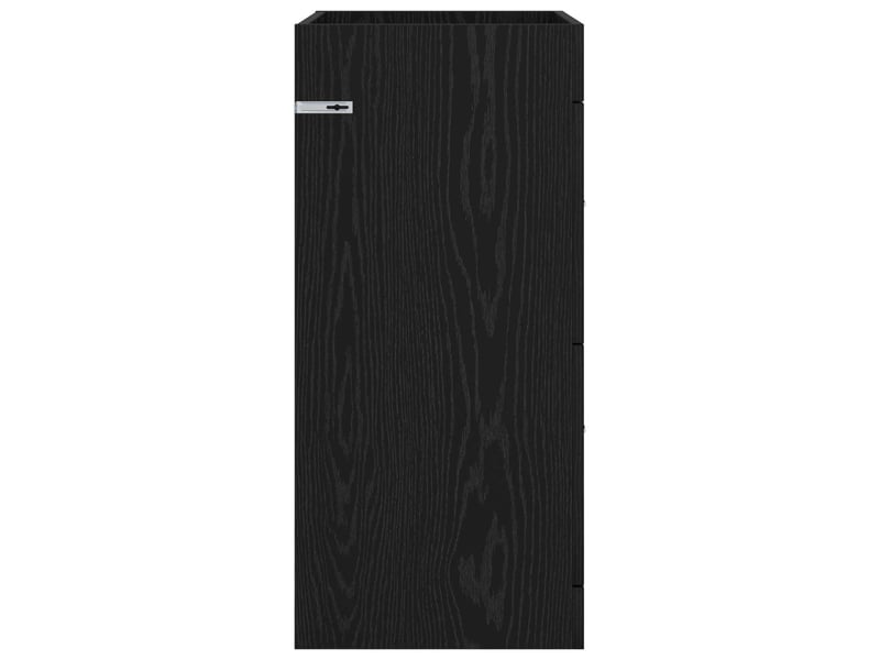  Meuble sous lavabo de salle de bain, commode chêne noir shl319  - Conforama E
