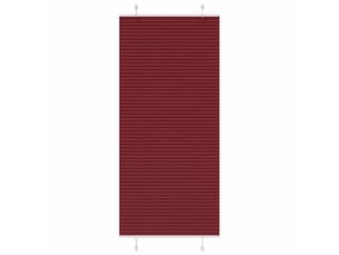 Store plissé, store de fenêtre rouge bordeaux 85x200 cm largeur du tissu 84,4 cm cf47062