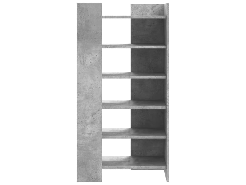  Meuble à chaussure, armoire à chaussures gris béton 52x37,5x100cm bois d'ingénierie  - Conforama D