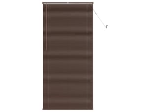 Store vénitien, store de fenêtre marron foncé avec motif 213 x 100 cm 25 mm pvc cf48033