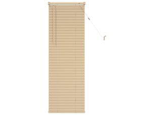Store vénitien, store de fenêtre marron clair avec motif 150 x 50 cm 25 mm pvc cf47936