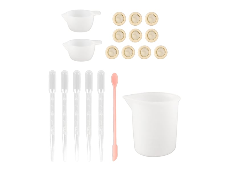 Kit d'outils pour tasse à mesurer en silicone, spatule, gants, pipettes, ensemble d'outils de mélange de résine pour l'artisanat (ensemble d'out - réf. Szpb820571jjzj - Conforama A