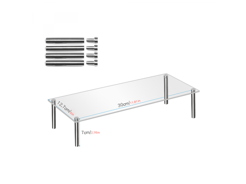 Présentoir en acrylique transparent - grand, support pour gâteaux faits à la main, support pour mariage et anniversaire  - Conforama B