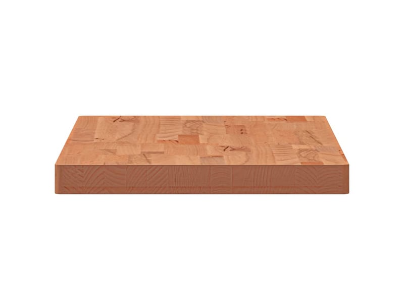 Comptoir de salle de bain, plan de travail 100x50x4 cm bois massif de hêtre cf65706 - Conforama E
