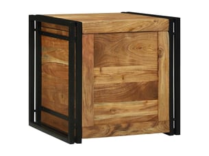 Boîte de rangement, coffre de rangement marron et noir 50x50x50 cm shl10716