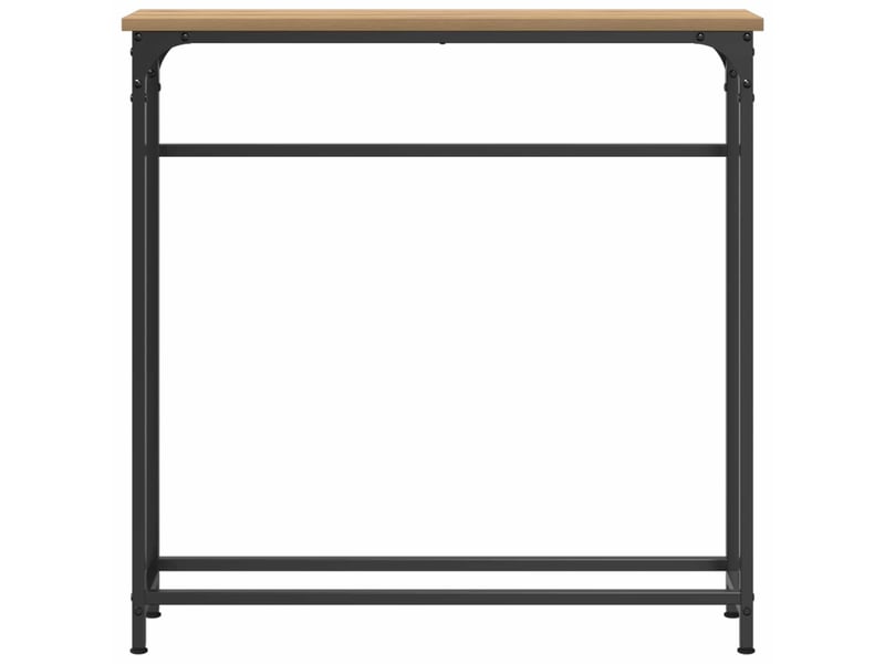  Table console - table d'appoint - table d' entrée chêne artisanal 75 x 19,5 x 75 cm  - Conforama E