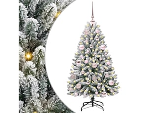 Sapin de noël, arbre de noël artificiel 120 cm 150 led blanc chaud shl6571