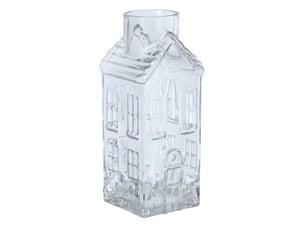 Vase maison en verre karin 30cm transparent