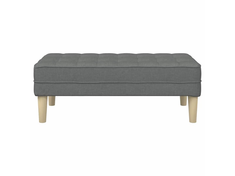 Banc chambre, banc de lit gris foncé 113x57x39 cm tissu - Conforama D