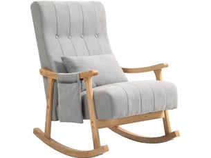 Fauteuil fixe WISHDOR Coton / Polyester gris
