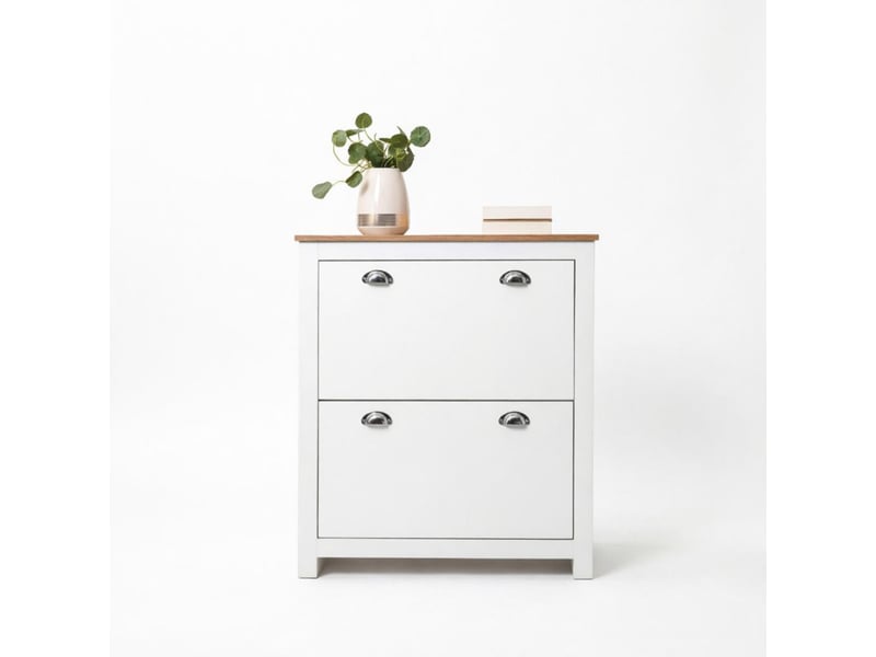  Meuble à chaussures modèle elegant, rangement polyvalent, meuble basculant moderne avec étagère  - Conforama A