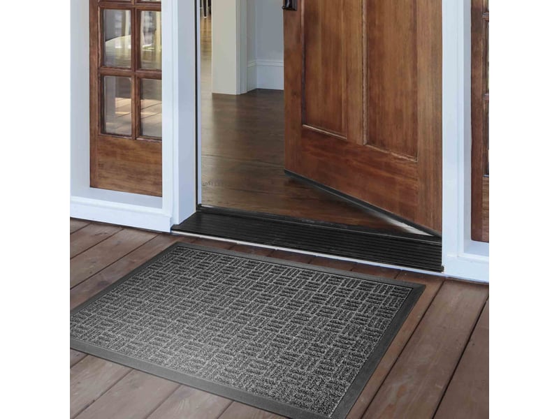  Tapis d'entrée grattoir jason 45x75cm noir  - Conforama D