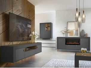 Meuble tv coloris noir 84 cm <strong></strong>  <strong></strong>