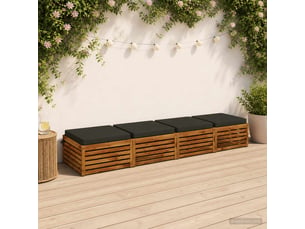Lot de 4 coussins de siège, coussins d'assise soest 100 % polyester cf60180