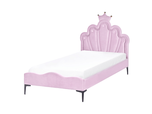 Lit simple 90x200 cm <strong>BELIANI</strong>  <strong></strong> coloris violet