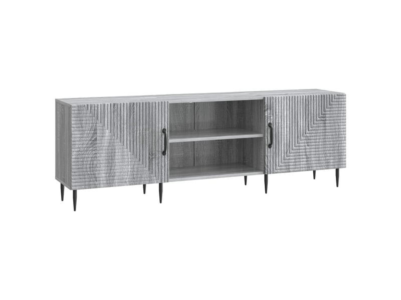  Meuble tv - banc tv - meuble de rangement 150 x 31 x 50 cm sonoma gris bois d'ingénierie  - Conforama A
