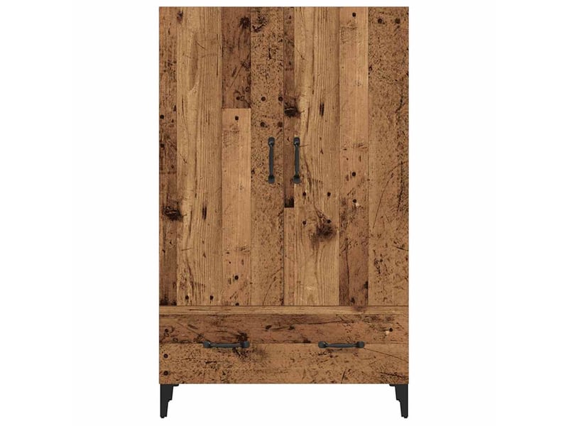  Buffet haut - bahut - meuble de rangement vieux bois 70x31x115 cm bois d'ingénierie  - Conforama C