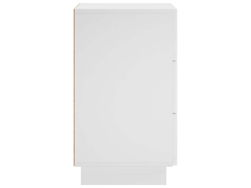 Table de chevet - cabinet de chevet - table de nuit 2 pièces blanc 33,5 x 34,5 x 60 cm - Conforama D