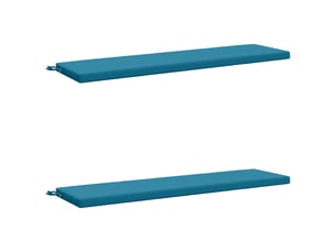 Lot de 2 coussins de banc, coussins d'assise soest 100 % polyester bleu clair cf57088