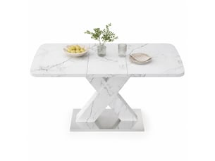 Table basse rectangulaire coloris blanc <strong>HAUSS SPOLE</strong> <strong></strong> - 80 cmx120 cm