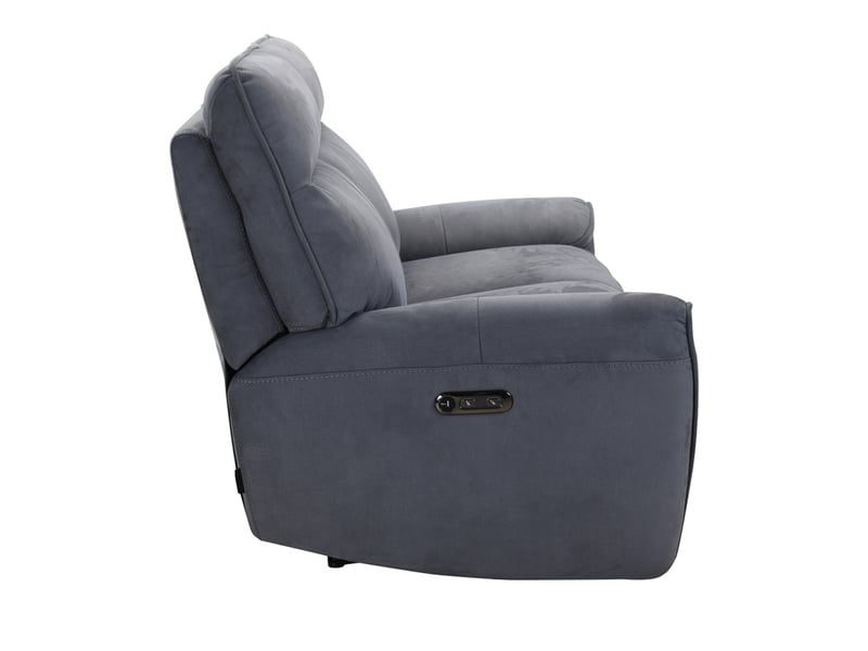  Canapé relax motorisé 2pl en tissu microfibre gris anthracite – connor  - Conforama E