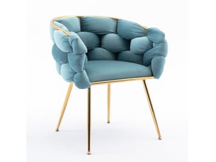 Pouf / repose pied WISHDOR bleu