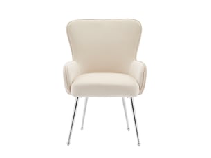 Lot de 4 chaises de salle à manger contemporaines avec accoudoirs et dossier réglable - piètement métal
