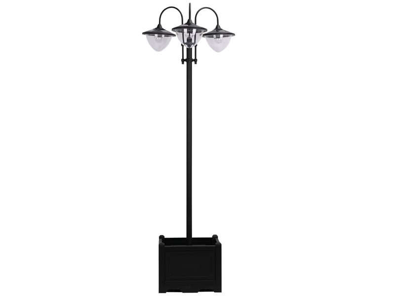  Lanterne solaire 60x55x189 cm ip44 noire  - Conforama A