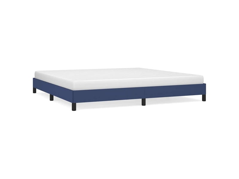  Lit double- lit adulte -  cadre de lit sans matelas bleu 200x200 cm tissu  - Conforama A