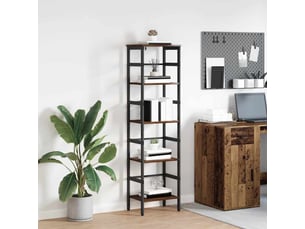 Étagère 4 niveaux, étagère de rangement 40 x 29,5 x 149 cm bois d'ingénierie shl785