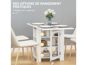 Etagère 120 cm coloris blanc  
