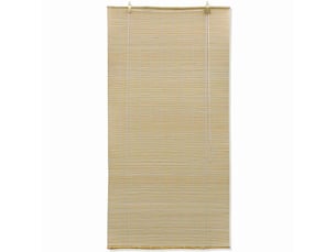Store enrouleur, store à rouleau bambou naturel 140x160 cm cf44942