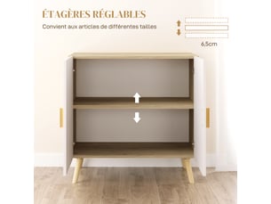 Buffet    <strong></strong> <strong></strong> - 76 cm coloris naturel 