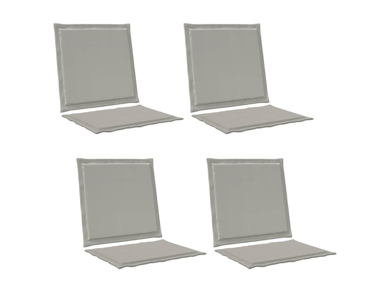 Coussins de siège et de dos polyester gris clair 47 x 45 x 2 cm cf60814 - Conforama A
