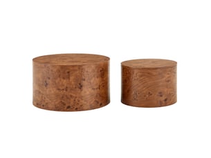 Table basse rond(e) coloris marron   - 62.8 cmx44 cm