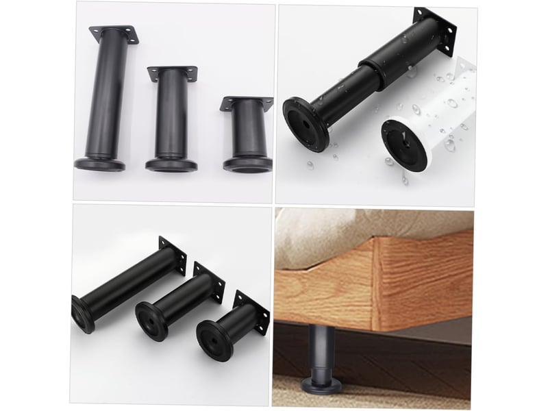  4pièces meubles réglables hauteur pour tables basses chaises lits ou canapés supports de stabilisation  - Conforama E