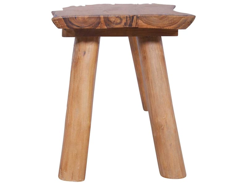  Banc d'entrée, banc d'intérieur de jardin 120 cm bois de teck solide  - Conforama C
