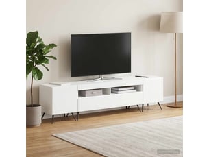 Meuble tv coloris blanc 49 cm <strong></strong>  <strong></strong>