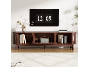 Meuble tv coloris marron 165 cm   
