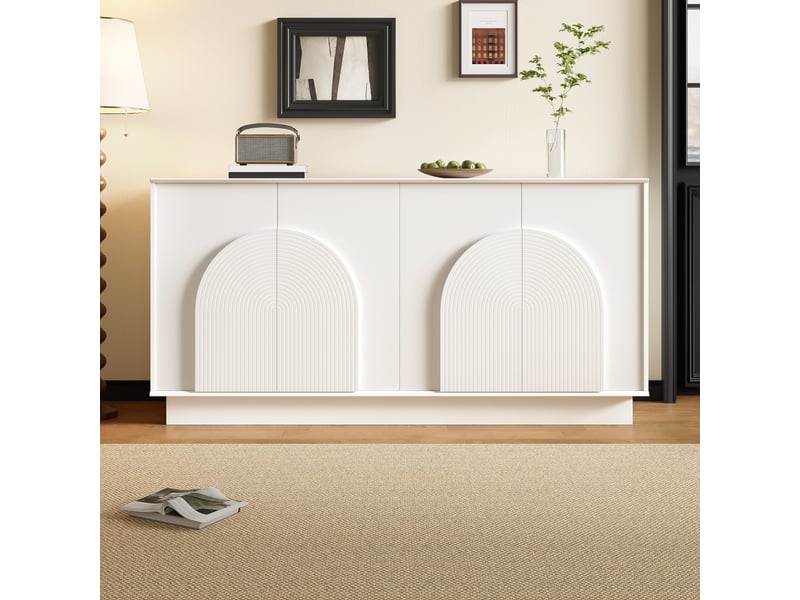  Lit canapé capitonné en velours doux rose et blanc crème 90x190 cm avec deux tiroirs et barrières, lit multifonction sans matelas  - Conforama B