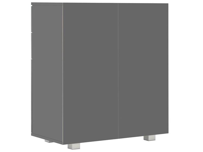  Buffet - bahut - meuble de rangement gris brillant 71x35x80 cm bois d'ingénierie  - Conforama E