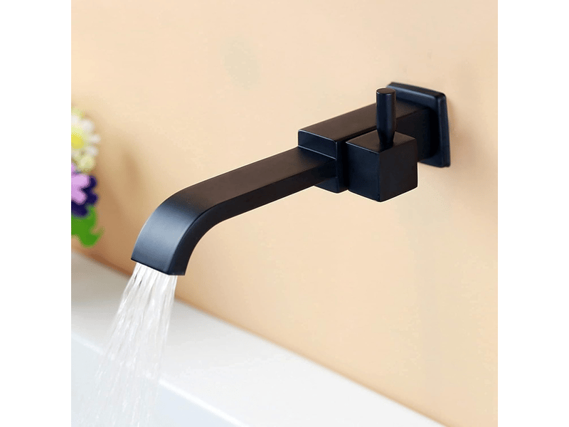  Robinet mitigeur murale lavabo g12 robinet d'eau froide robinet mural en cuivre robinet bec extra-large robinet encastré une poignée robinet  - Conforama A