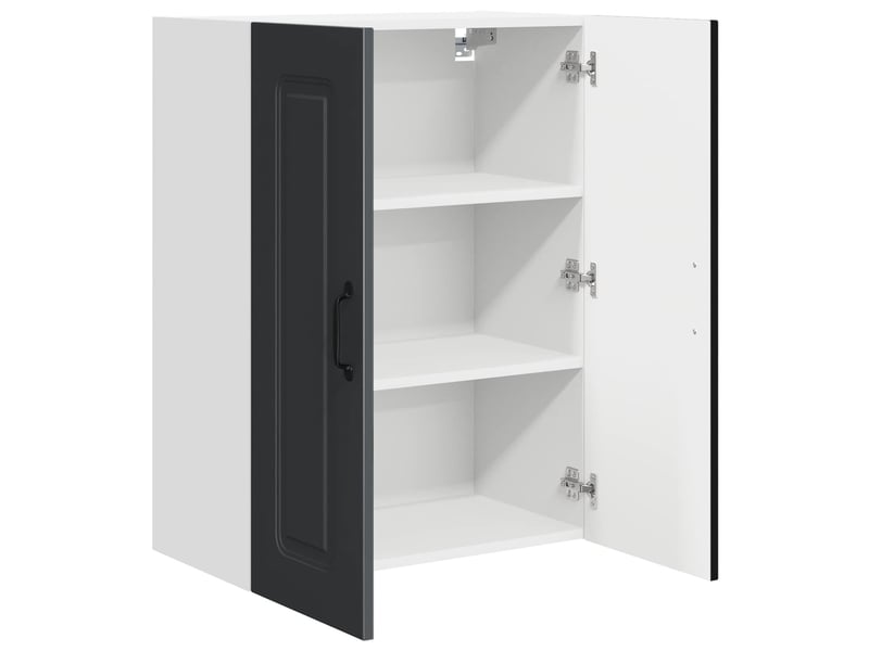  Meuble mural de cuisine | armoire de cuisine noir 60x31x80cm shl7266  - Conforama E